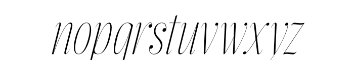 Heafthery Notespage Italic Font LOWERCASE