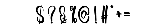 Healing Signature Font OTHER CHARS