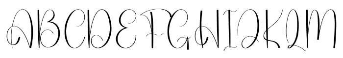 Healing Something Font UPPERCASE