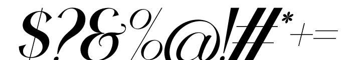 Healoogi Italic Font OTHER CHARS