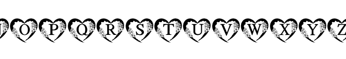 Heart And Flowers Monogram Font LOWERCASE