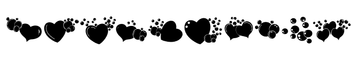 Heart Bubble Font OTHER CHARS