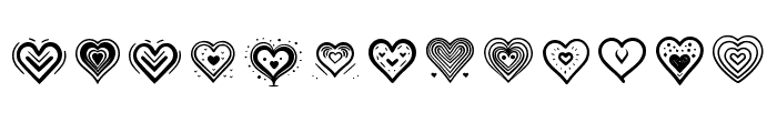 Heart Dingbats Momat2 Regular Font UPPERCASE