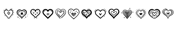 Heart Dingbats Momat2 Regular Font UPPERCASE