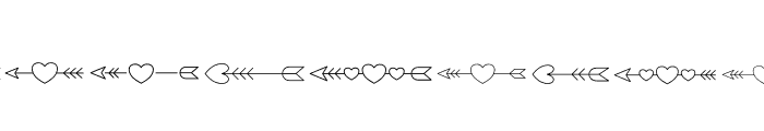 Heart Doodle Font LOWERCASE