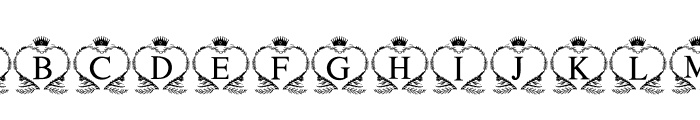 Heart Emblem Font UPPERCASE