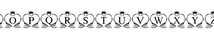Heart Emblem Font UPPERCASE