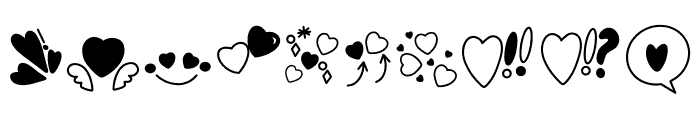 Heart Emoji Font OTHER CHARS