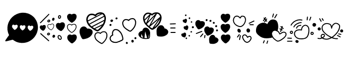 Heart Emoji Font LOWERCASE