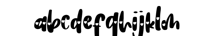 Heart Love Version Font LOWERCASE