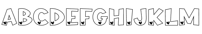 Heart Lover O Heart Font LOWERCASE