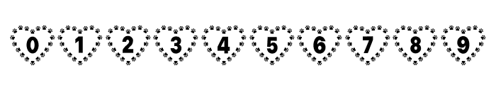Heart Paw Font OTHER CHARS