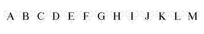 Heart Spider Monogram Font LOWERCASE