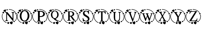 Heart Wedding Font UPPERCASE