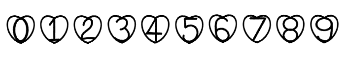 Heart Zig Zag Decorative Font OTHER CHARS