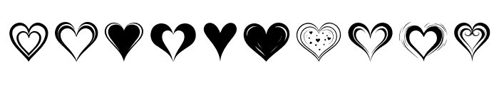 Heart for someone Regular Font OTHER CHARS