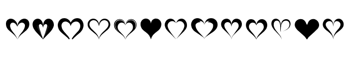 Heart for someone Regular Font LOWERCASE