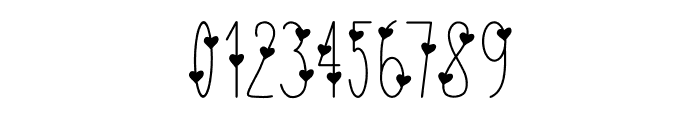 Heart letter Font OTHER CHARS