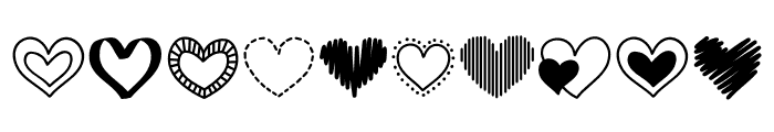 Heart2 Font OTHER CHARS