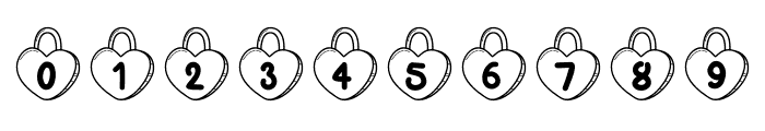 HeartLocker Font OTHER CHARS