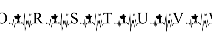 HeartbeatSanta Font LOWERCASE