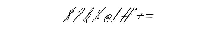 Hearthorin Italic Font OTHER CHARS