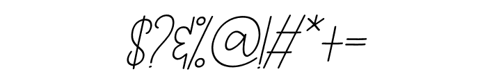 Heartin Italic Font OTHER CHARS