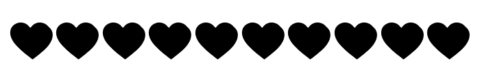 Hearts 3D CF Font OTHER CHARS