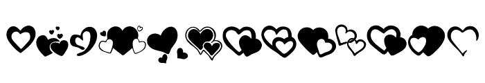 Hearts Bundel Font LOWERCASE