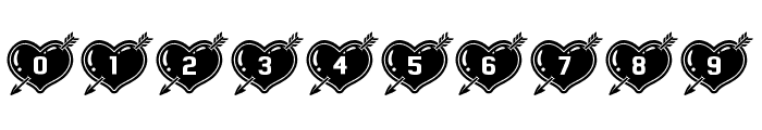Hearts and Arrows Regular Font OTHER CHARS