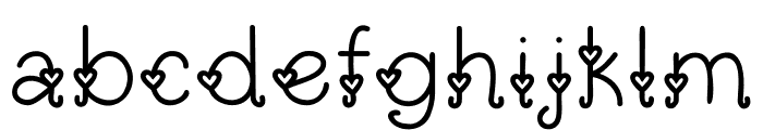 Heartsy Font LOWERCASE