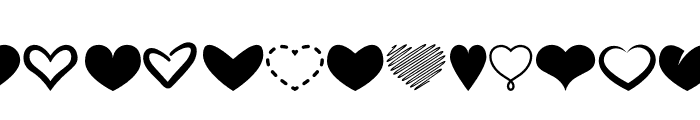 Heartsymo Symbols Font UPPERCASE