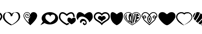 Heartsymo Symbols Font LOWERCASE