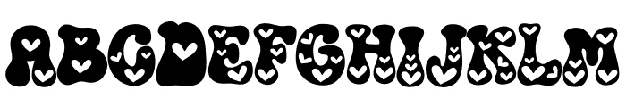 Heartthrob Font UPPERCASE