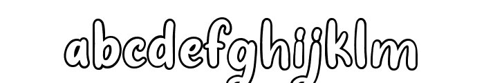 Hearty Chintya Outline Font LOWERCASE