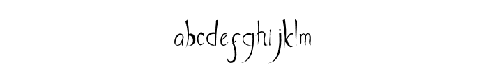 HeathNotted Font LOWERCASE