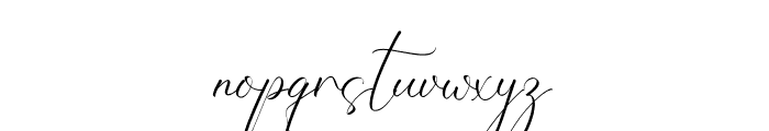 Heather Rutherford Font LOWERCASE