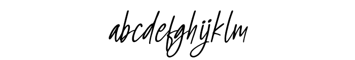 Heathilery Italic Font LOWERCASE