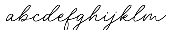 Heavenlight Regular Font LOWERCASE
