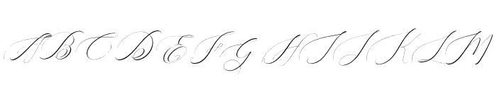 Heavenlyitalic-Italic Font UPPERCASE