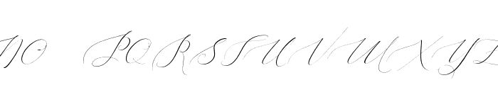 Heavenlyitalic-Italic Font UPPERCASE