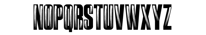 Heavy Stroke Font UPPERCASE