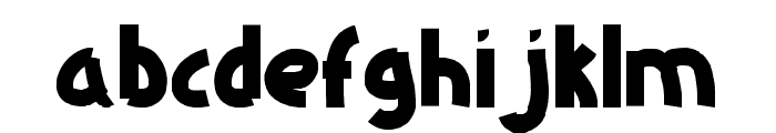 HeavyBlock-Regular Font LOWERCASE