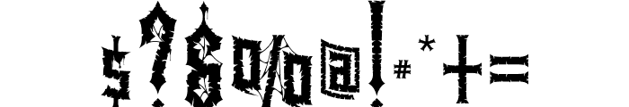 Heavytal Font OTHER CHARS
