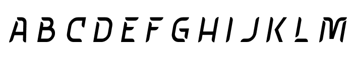 Hebring Italic Font UPPERCASE