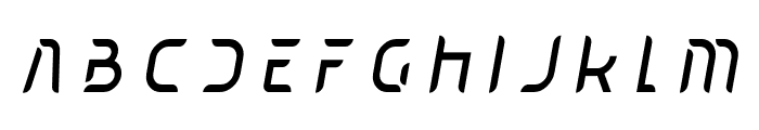 Hebring Italic Font LOWERCASE