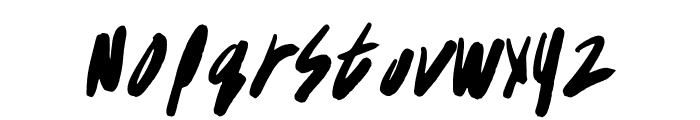 Hedhog 01 Handwriting Font UPPERCASE