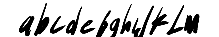 Hedhog 01 Handwriting Font LOWERCASE