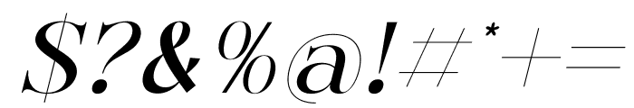 Hegam Italic Font OTHER CHARS