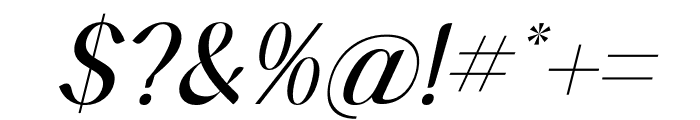 Hegimeda Italic Font OTHER CHARS